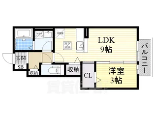 ガアデンホームズ曙【1階】の間取り