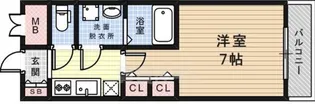 サムティ東難波ECLAT【1202号室】の間取り