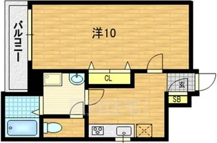 シャルレ13番館【4階】の間取り