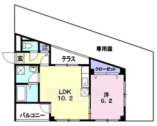 バードレイク北山【2階】の間取り
