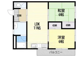 iマンション五條【2階】の間取り