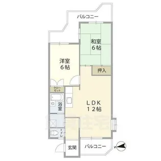 ハイツ・ラセーヌ【2階】の間取り