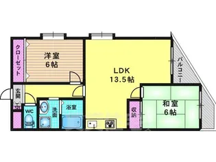 ロイヤル清涼【3階】の間取り