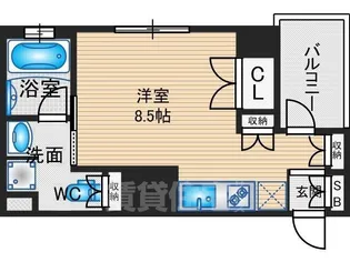 リーガル京都堀川五条通り【3階】の間取り