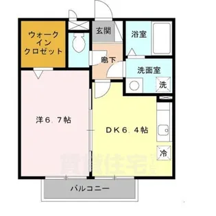 エルクレール【203号室】の間取り