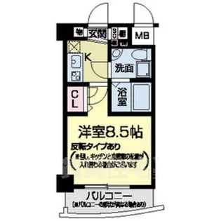 セレニテ甲子園【4階】の間取り