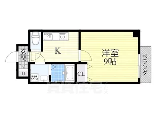 CITY SPIRE浜大津駅前【7階】の間取り