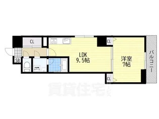 CITY SPIRE浜大津駅前【7階】の間取り