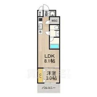 セノアタワー泉【12階】の間取り