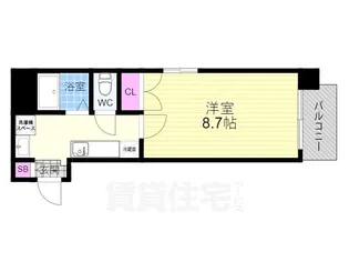 CASA VERDE高辻(カーサヴェルデ)【3階】の間取り