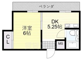 オクダビル【3階】の間取り