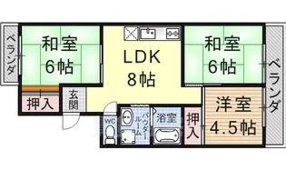 ベルパーク古高【4階】の間取り