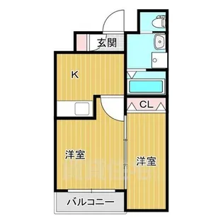 カーサフォルトゥナート羽曳野1【3階】の間取り