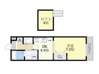 レゾネイト【2階】の間取り