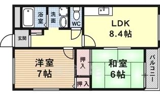 スラージュマン1【1階】の間取り