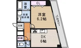 パルコート伊勢山【4階】の間取り