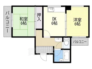 小山マンション【4階】の間取り