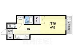 第9摂津グリーンハイツ【206号室】の間取り