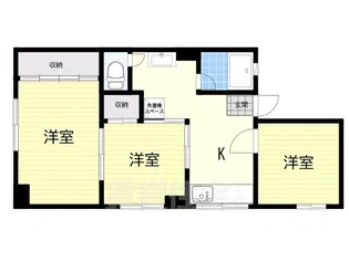 1メゾン林【3階】の間取り