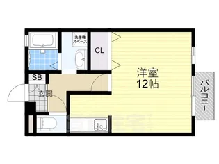 ハイツコヘイC棟【1階】の間取り