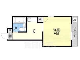 カーサー桜宮【4階】の間取り