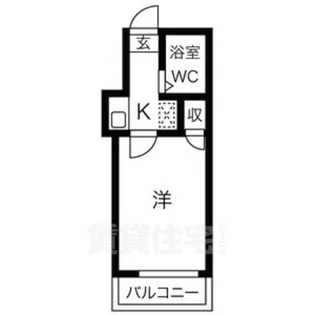 プライム八田【1階】の間取り