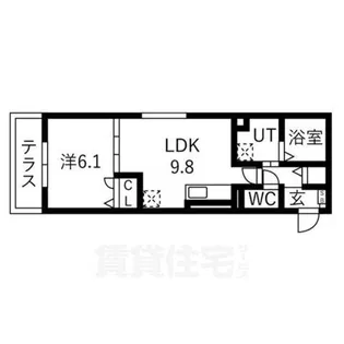 D-residence二条【1階】の間取り