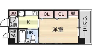 アムール野中2【2C号室】の間取り