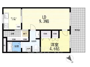 豊里グリーンハイツ【1階】の間取り