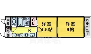 大町PCハイツ1・2号館【3階】の間取り
