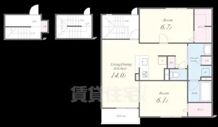 シエル・ランピード浜寺【3階】の間取り