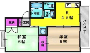 セジュールなかむら【2階】の間取り