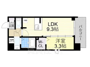 シーズンフラッツ新大阪SOUTH【3階】の間取り