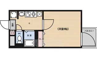 モノコモド御前A棟【3階】の間取り