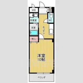 本州ビル3【6階】の間取り