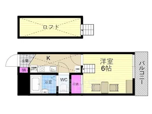 オルディネール東山泉涌寺【2階】の間取り