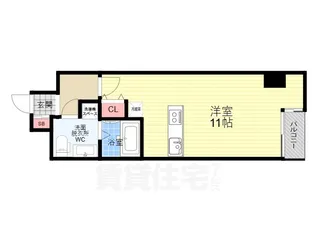 グランスイート鴨川【4階】の間取り