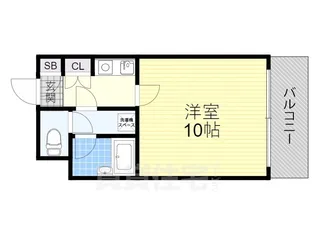 ピラーズ御所西【1階】の間取り