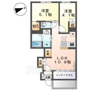 カサブランカ3【1階】の間取り