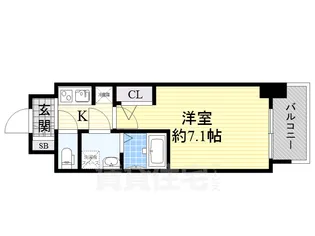 オーキッドレジデンス新大阪【4階】の間取り