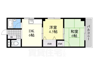 メゾンド西宮【4階】の間取り