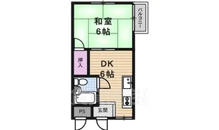 サンライズカステル【2階】の間取り