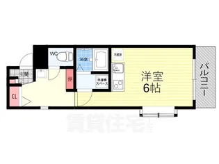 デトム・ワン京大前パート2【5階】の間取り