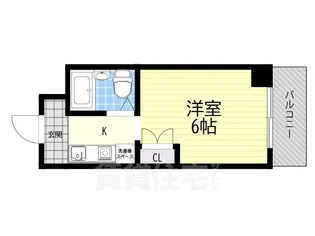 アルビオンシティ滋賀【1階】の間取り