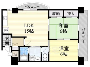 アネックス高畑【11階】の間取り