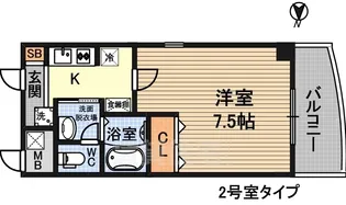 ルミエール新大阪【6階】の間取り