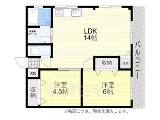コーポ加藤【202号室】の間取り