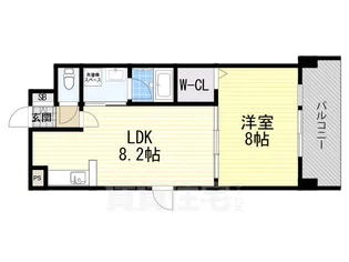ユンヌファシリテ【3階】の間取り