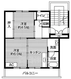 ビレッジハウス大淀2号棟【4階】の間取り