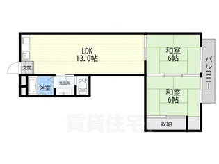 タカシハイツ【3階】の間取り